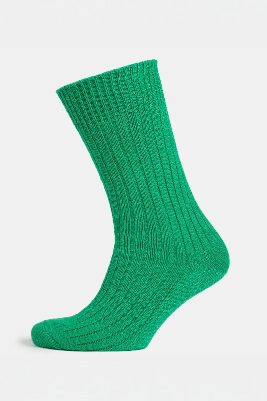 Weekend Offers That Thrill Premium Cotton Sock Rib - Green