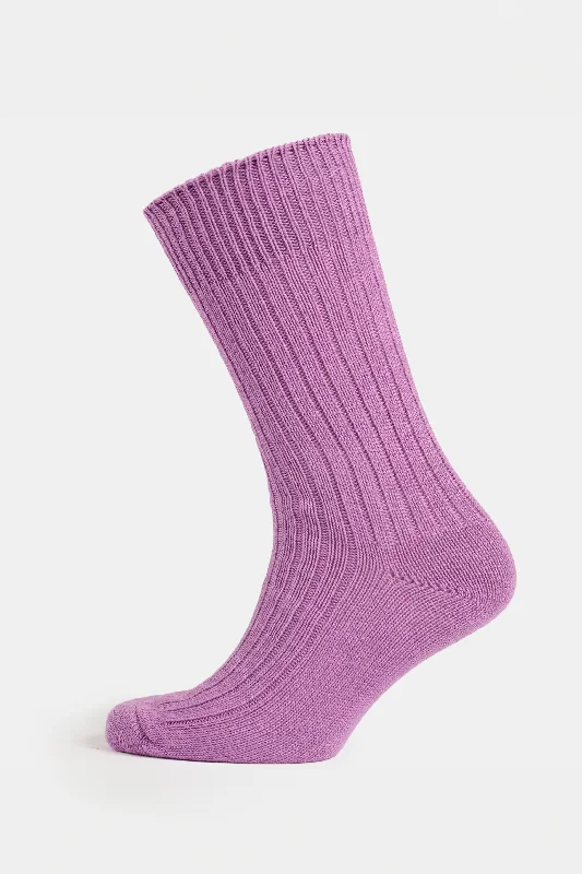 Big Savings Premium Cotton Sock Rib - Lilac
