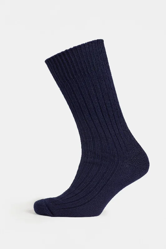 Best Choice Premium Cotton Sock Rib - Navy Blue