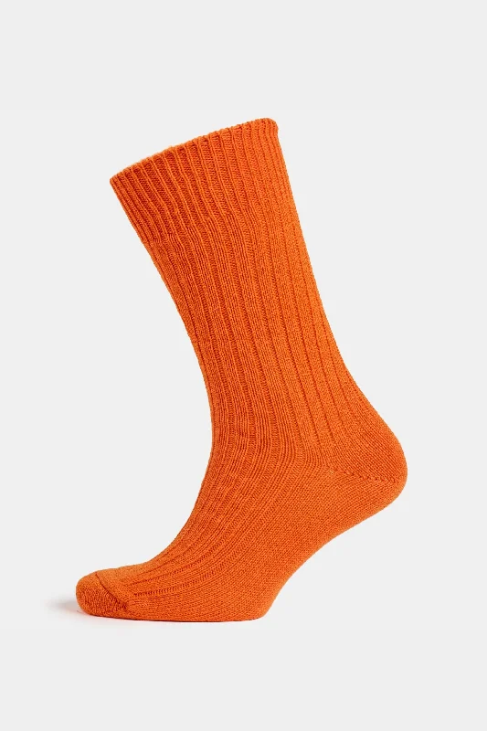 Weekend Bargains to Celebrate Premium Cotton Sock Rib - Orange