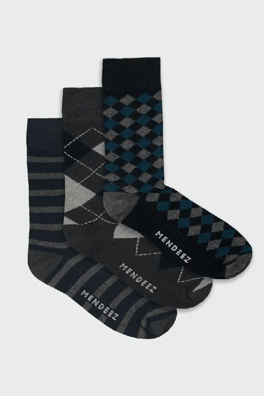 Best Choice Presidential Pack of 3 – Printed Crew Socks