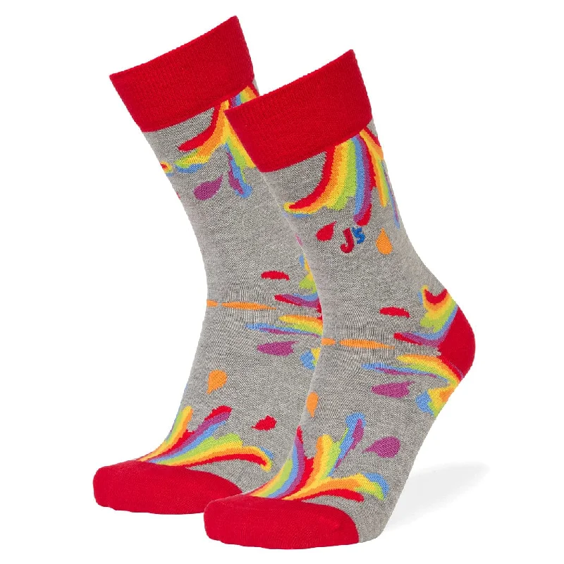 New Deal Pride Splash Men's Crew Socks