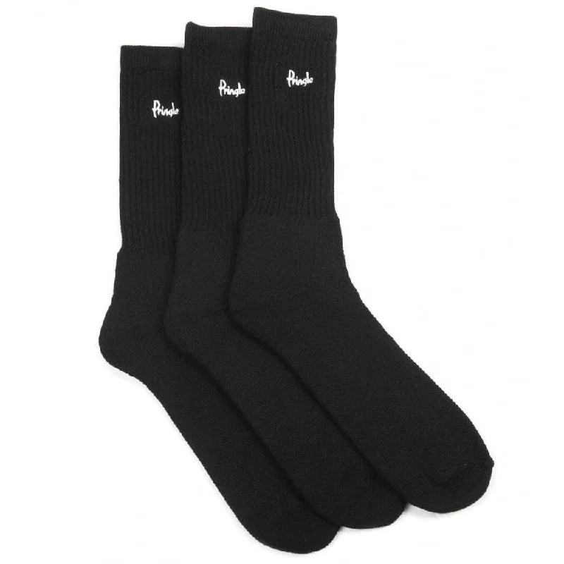 Huge Savings Pringle Sports Socks 3 Pack Black