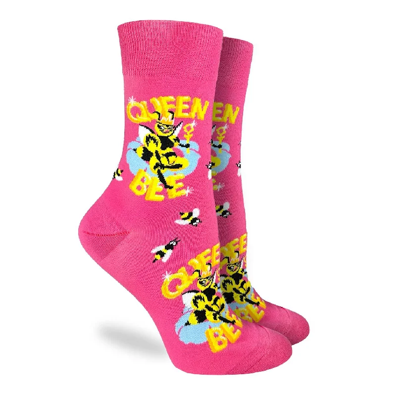 Weekend Offers That Thrill "Queen Bee" Crew Socks by Good Luck Sock