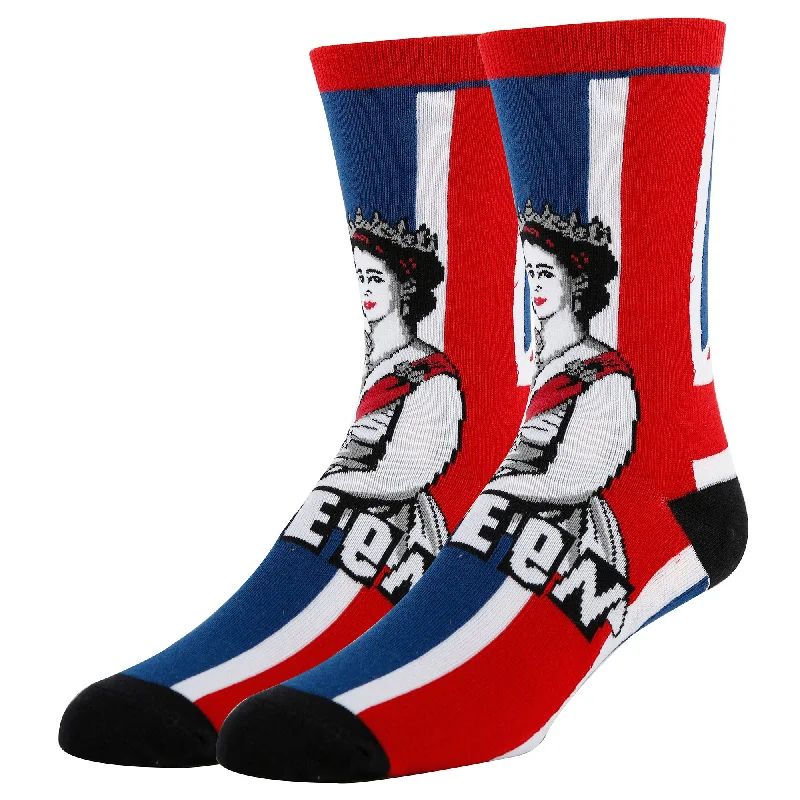 Year-End Deals Queen E BLK Socks