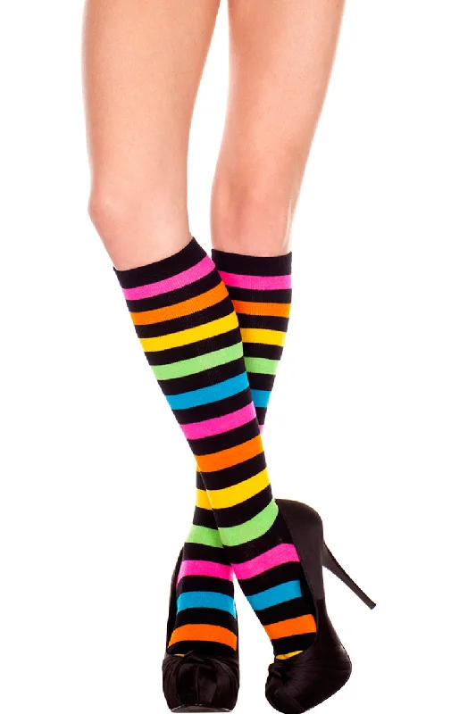 Rainbow Knee High Sock Stockings