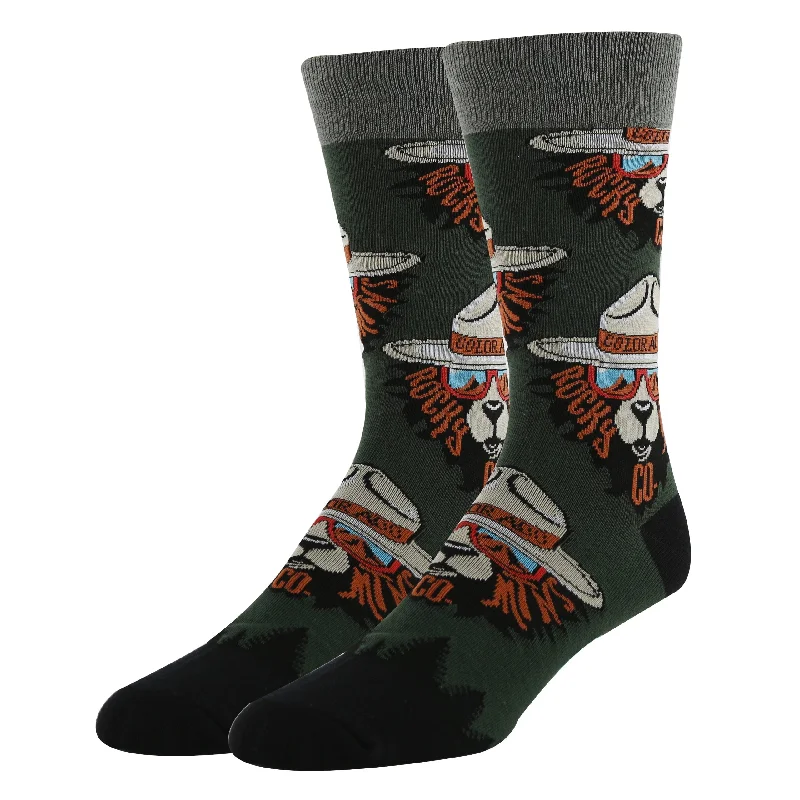 Can't Beat Rocky Mtn. Bear Socks