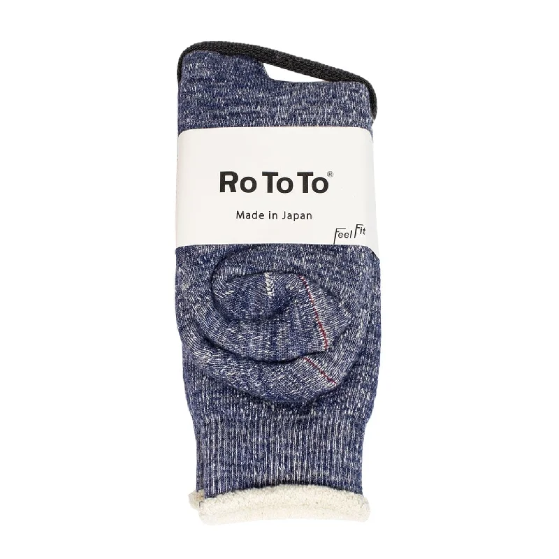 Reduced Price RoToTo Double Face Socks Deep Ocean