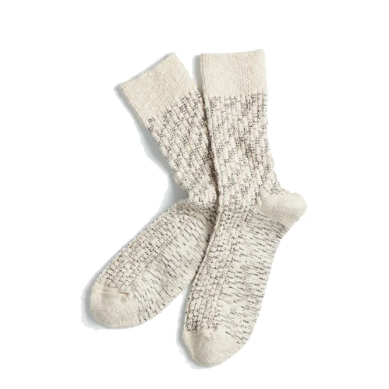 Weekend Shopping Extravaganza Rototo Original Organic Classic Slub Sock Gray / Black