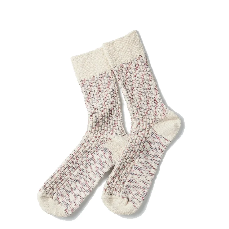Weekend Sale: Don't Miss Out Rototo Original Organic Classic Slub Sock Navy / Burgundy