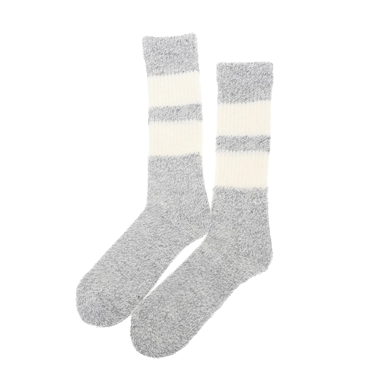 Unbeatable Deal Rototo Retro Winter Outdoor Socks Gray / White