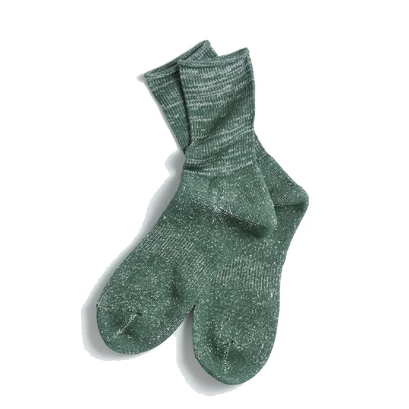 Weekend Deal Rototo Washi Pile Crew Sock Dark Green
