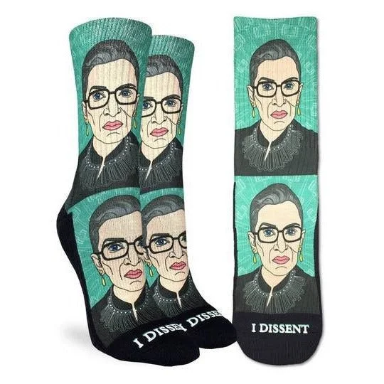 Sale Alert "Ruth Bader Ginsburg" Crew Socks by Good Luck Sock