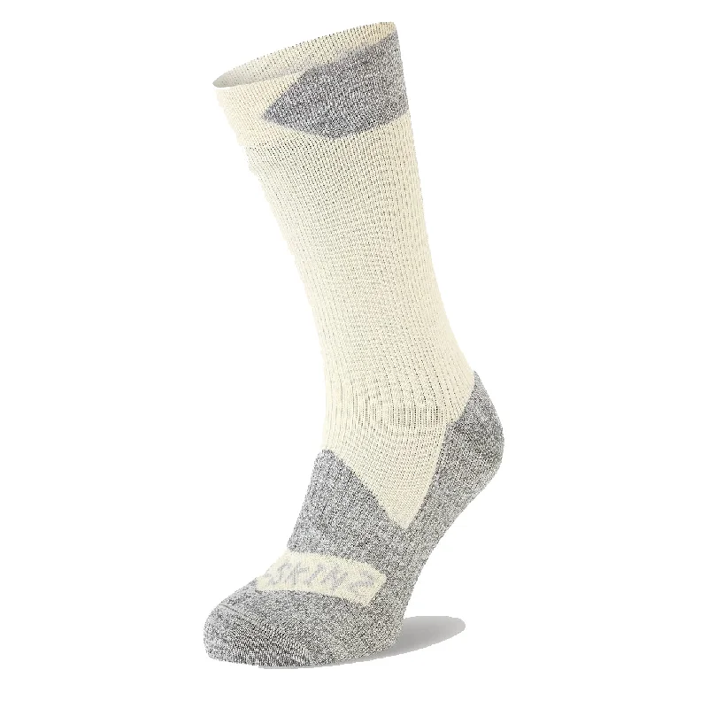 Weekend Deals That Sizzle Sealskinz Raynham WP Sock Cream / Grey Marl