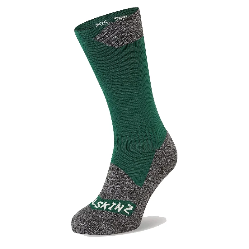 Weekend Specials to Love Sealskinz Raynham WP Sock Green / Grey Marl