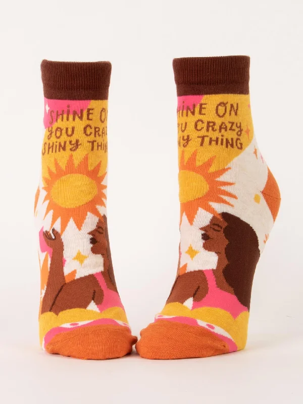 Your Weekend, Your Savings Shine On You Crazy Shiny Thing W-Ankle Socks