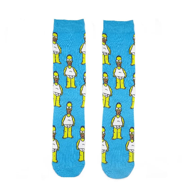 Deal Alert Simpsons Character - Homer Sky Blue Socks