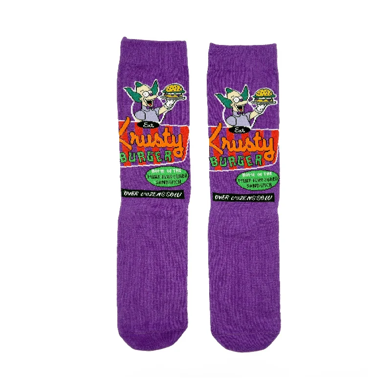 Reduced Rates Simpsons Character - Krusty Burger Purple Socks