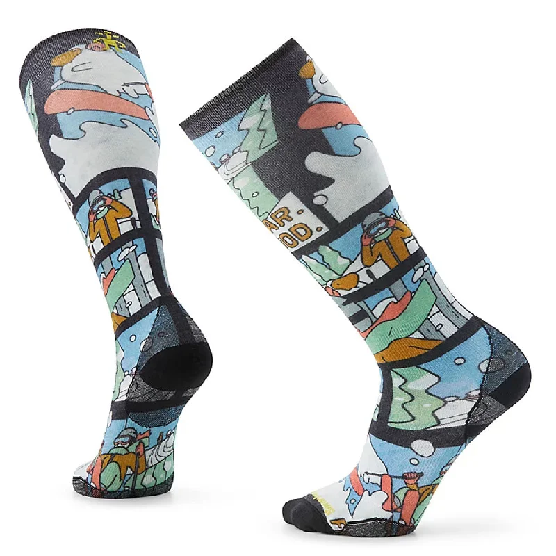 Online Exclusive Smartwool Ski Target Control Winter Adventure Print OTC