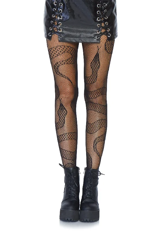 Snake Net Fishnet Tights from Leg Avenue