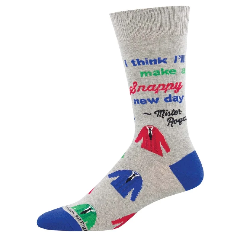 Weekend Offers That Tempt Snappy Dresser Mr. Rogers Men's Crew Socks