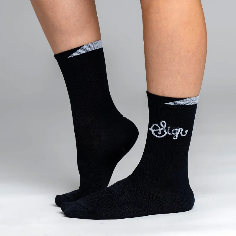Year-End Deals Snok Women's Black Cycling Socks