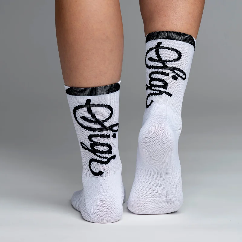 Weekend Discounts to Delight Snok Women's Larger Logo White Cycling Socks