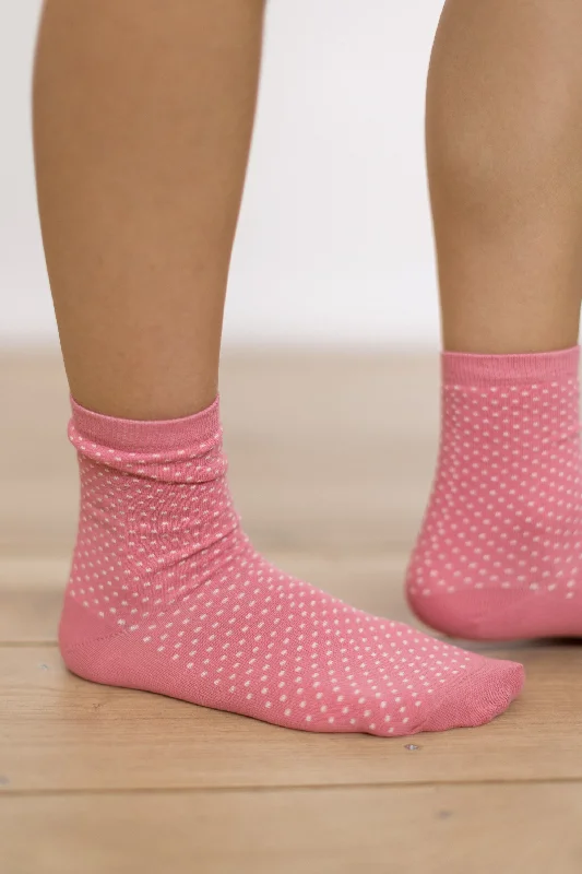 Socks Pink Polka