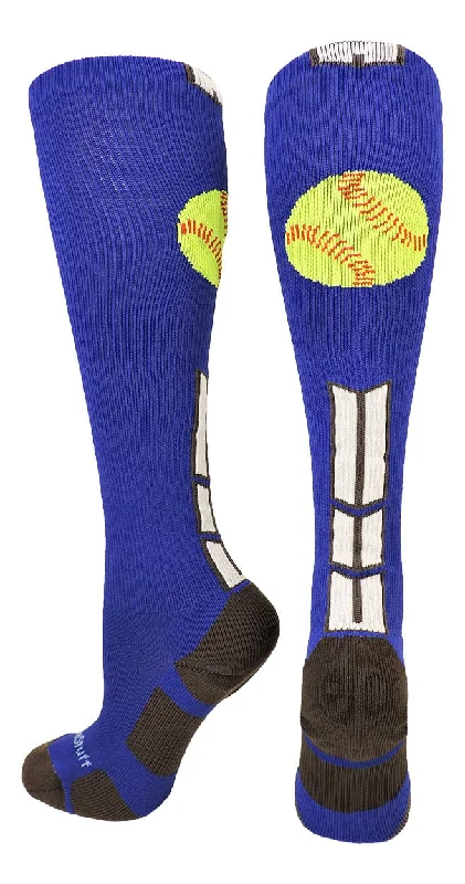 Massive Savings Softball Logo Over the Calf Socks (multiple colors)