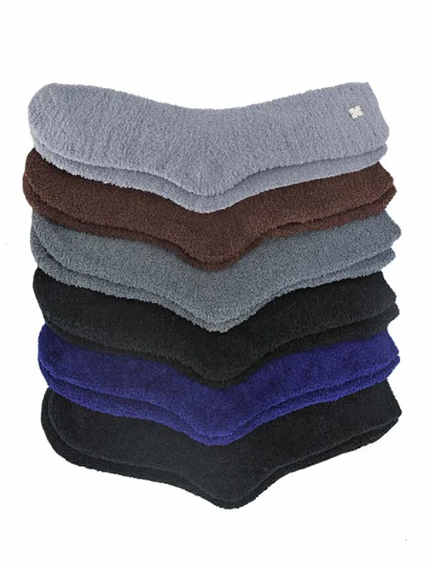 Big Savings Solid Color Toasty Plush 6 Pack Fuzzy Socks