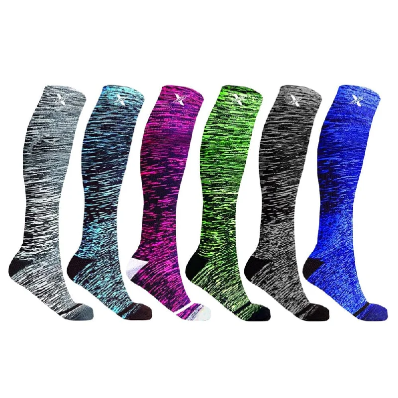 Sale Event Space Dye Compression Socks (6-Pairs)