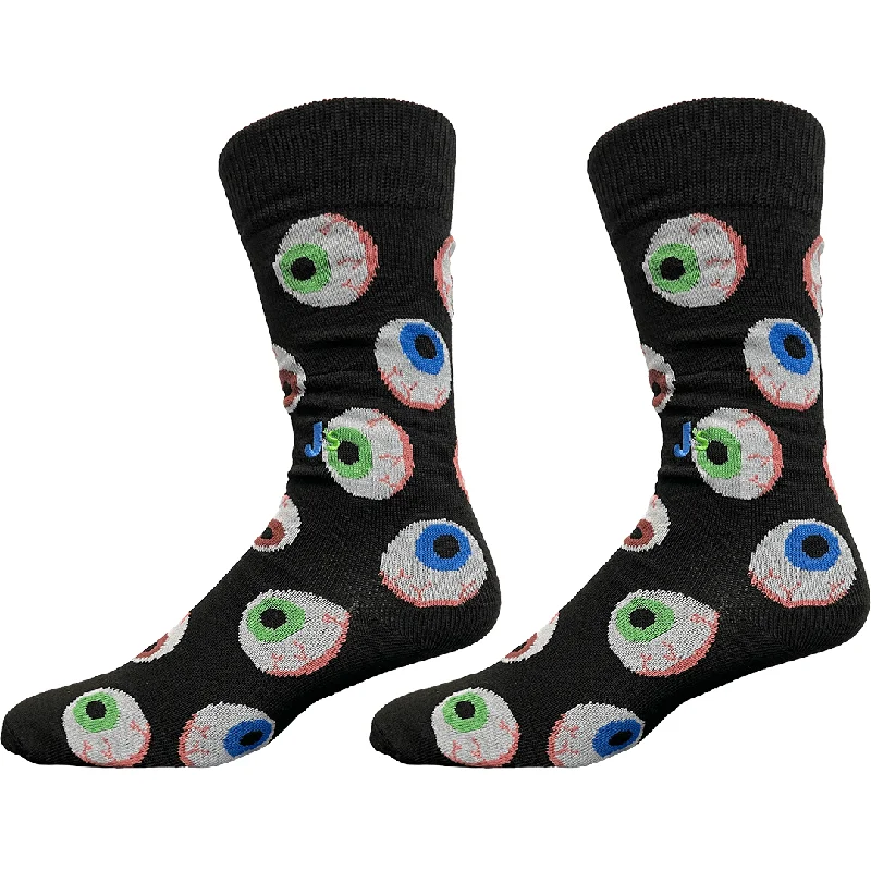 Final Clearance Spooky Eyeballs Men's Crew Socks