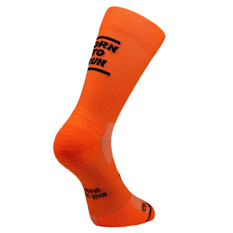 Weekend Offers That Impress Sporcks - Running Sock - Born To Run Orange