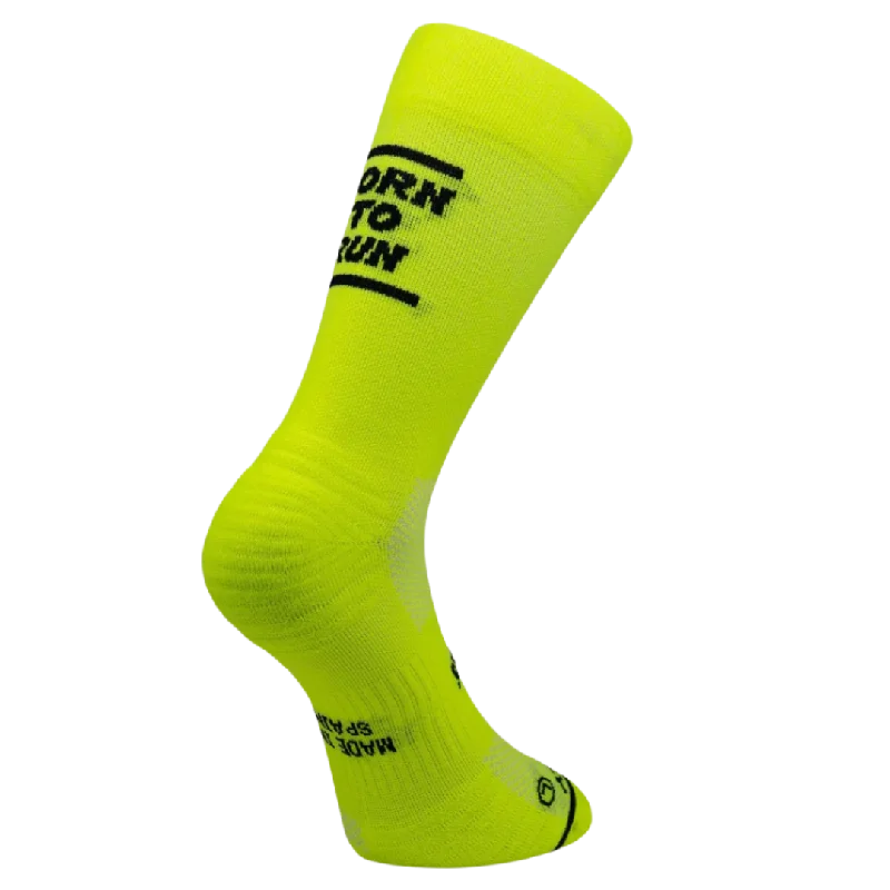 Weekend Discounts to Enjoy Sporcks - Running Sock - Born To Run Yellow