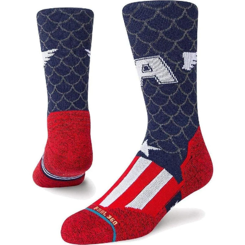 Stance Captain Crew Running Socks - Navy