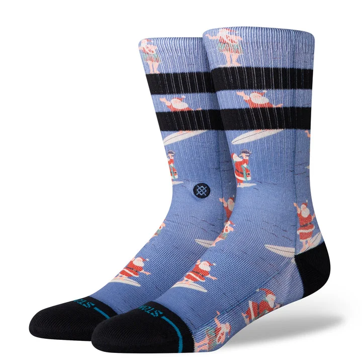 Hurry In Stance "Surfing Santa" Polyester Blend Socks