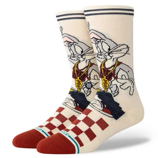 Stock Clearance Stance x Looney Tunes "Bugs" Combed Cotton Blend Crew Socks