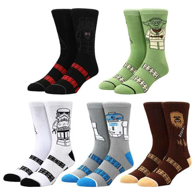 Star Wars Lego 5 Pack of Men's Crew Socks