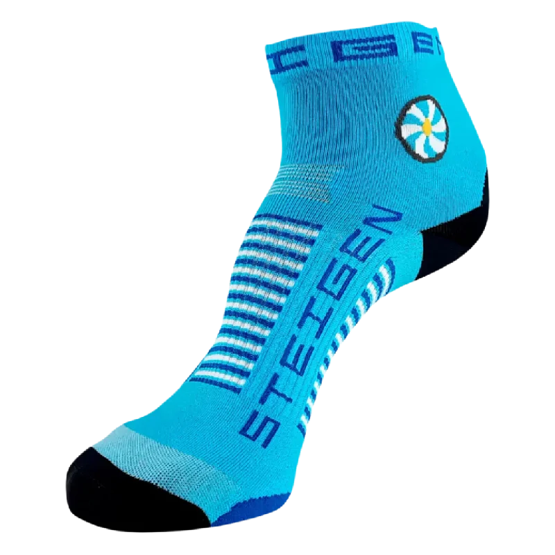 Steigen - Quarter Length Running Socks - Breezy Blue