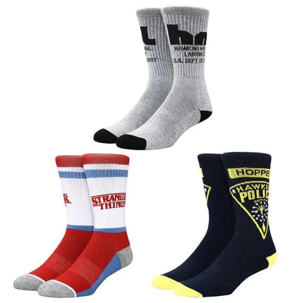 Limited Offer Stranger Things 3 Pack of Crew Socks