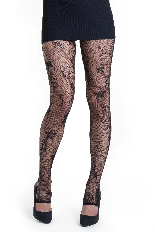 Quick Sale Streaming Stars Stirrup Fishnet Tights