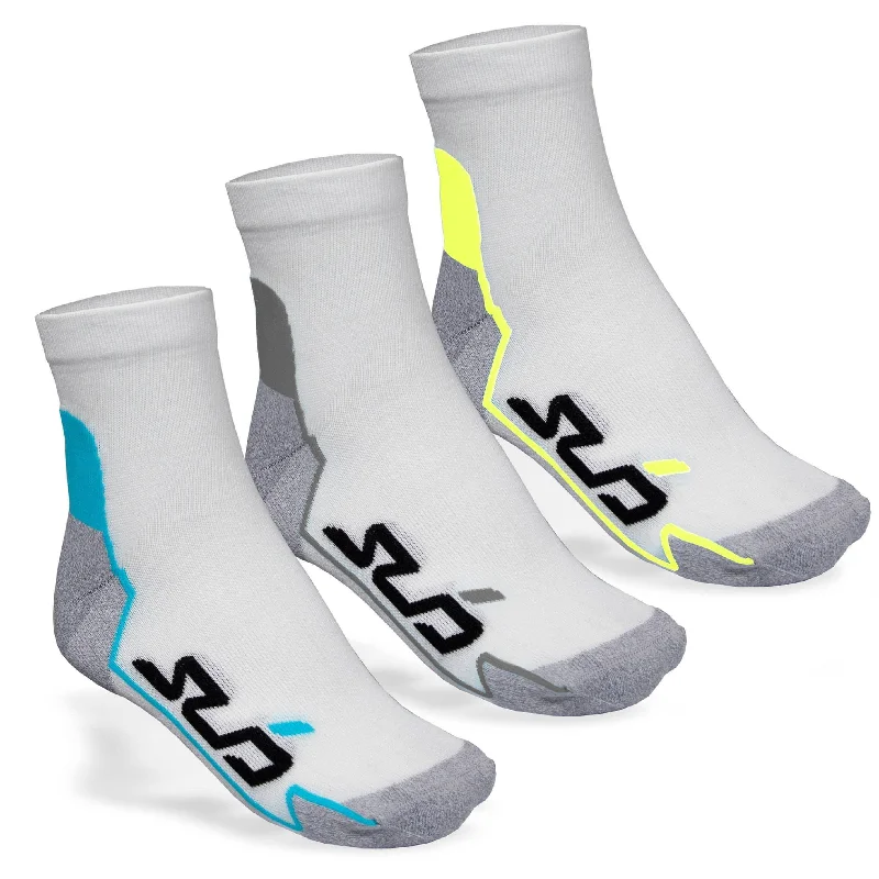 Weekend Deal Sub Sports Dual All Season (3 Pack) Running Socks - White