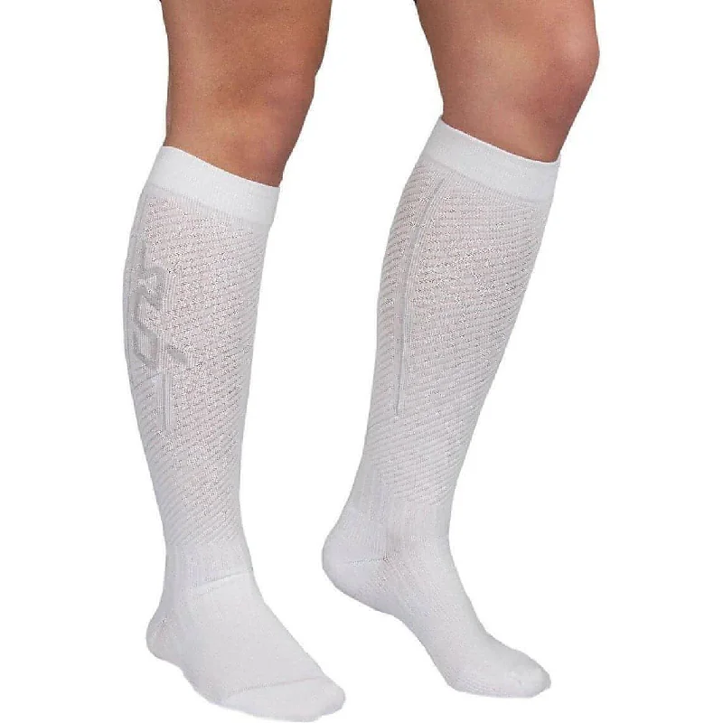 Price Slash Sub Sports Elite RX Recovery Running Compression Socks - White