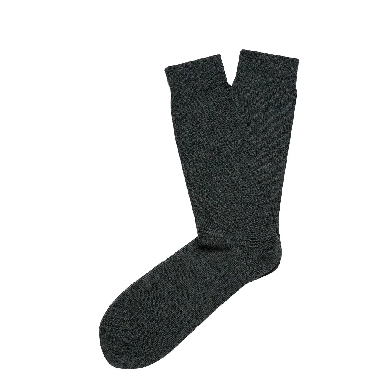Weekend Bargains Await You Sunspel Merino Wool Socks Dark Moss Twist