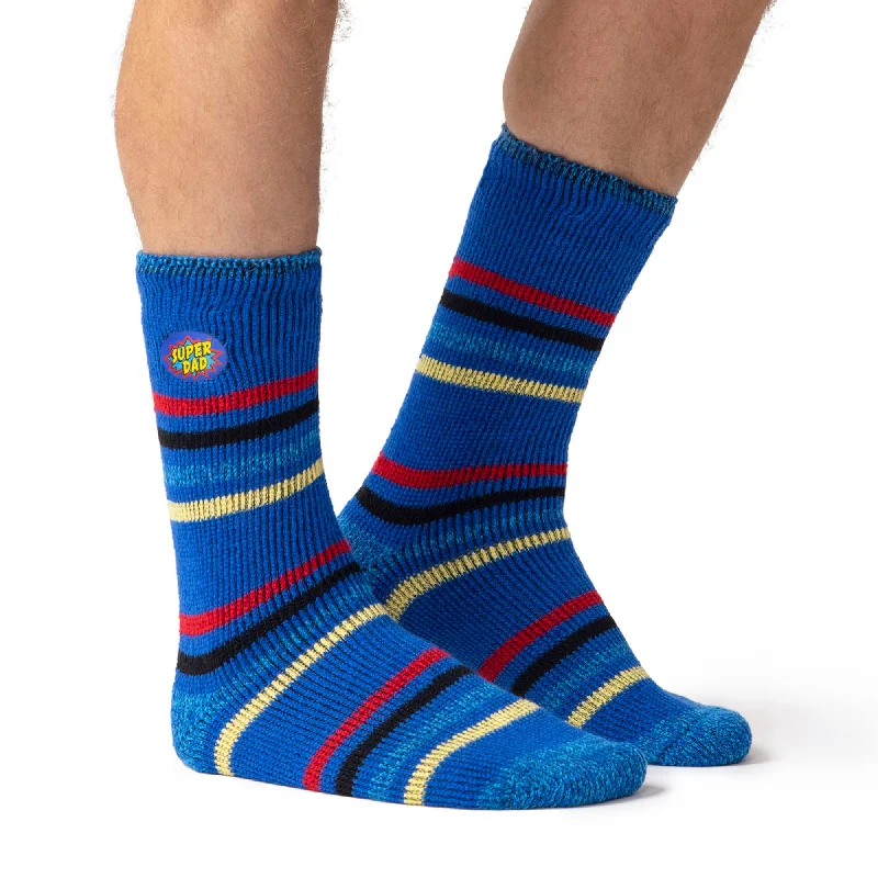 Special Offer Mens Original Warm Wishes Gift Boxed Socks - "Super Dad"