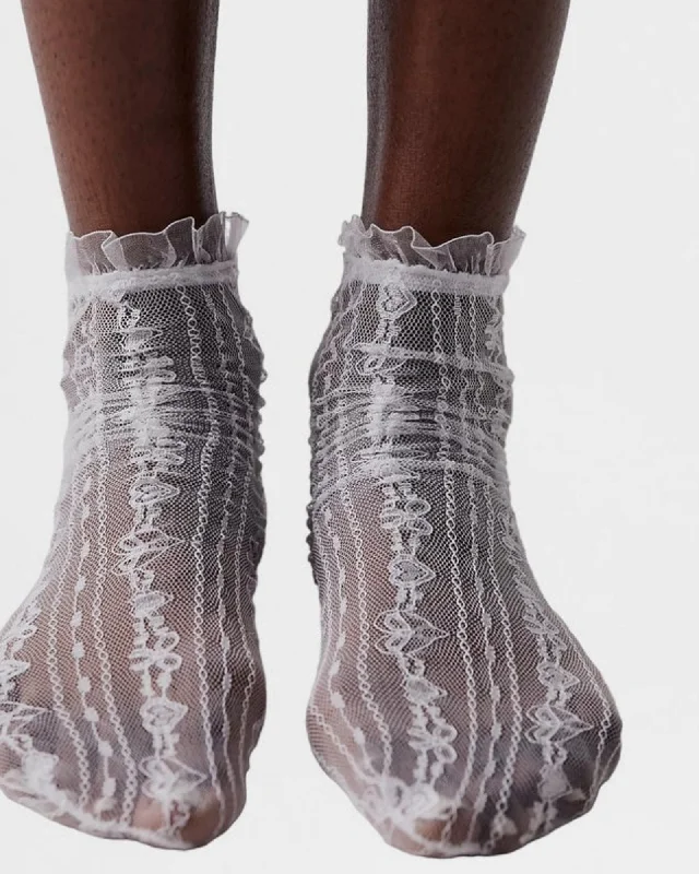 Take Action Sweet Frill Lace Socks