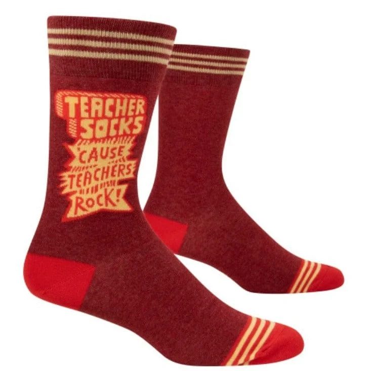 Teachers Rock Men's Crew Socks