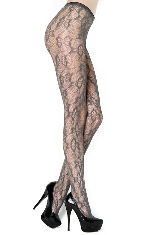 Weekend Savings Fiesta Floral Butterfly Fishnet Pantyhose