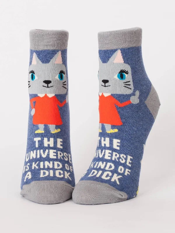 Act Now The Universe Is A Kind Of A Dick W-Ankle Socks