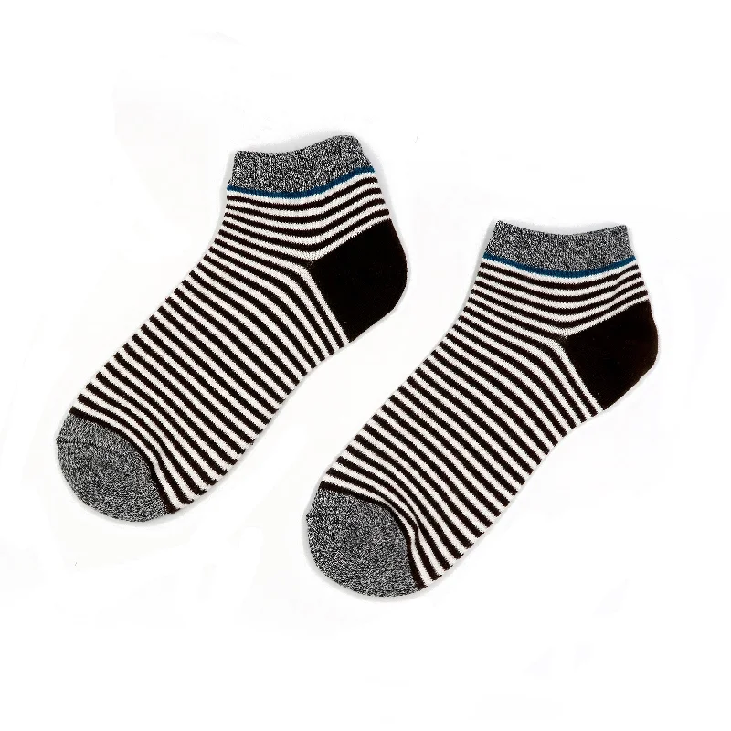 Lowest Rates Thin Stripe Low Socks - Black